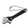GENNEL 25 inch Mini Size Adjustable Wrench 25 Black Tiny Spanner Nut Wrench Tool Jaw Capacity 010mm