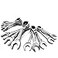 Olsa Tools 11pc SAE Ratchet Wrench Set 120 Tooth Stubby Size Chrome Vanadium Steel
