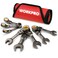WORKPRO 8 Piece Flex Head Stubby Ratcheting Combination Wrench Set SAE 51634 in 72Teeth CRV Nickel Plating with Rolling Pouch