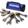 WORKPRO 8 Piece Flex Head Stubby Ratcheting Combination Wrench Set Metric 917 mm 72Teeth CRV Nickel Plating with Rolling Pouch