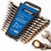 DISEN 12 Pcs Flex Head Ratcheting Wrench Set 90 Teeth Combination Ratchet Wrenches Set SAE14 to 34 CrV Steel 12Point Nickel Plating with Organizer Rack Visit the Store