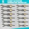 DURATECH 12Piece AntiSlip FlexHead Ratcheting Wrench Set Stubby Combination Wrench Set Metric 819mm 72Teeth CRV Steel Nickel Plated with Pouch