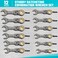 DURATECH 12Piece AntiSlip FlexHead Ratcheting Wrench Set Stubby Combination Wrench Set Metric 819mm 72Teeth CRV Steel Nickel Plated with Pouch