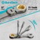 DURATECH 12Piece AntiSlip FlexHead Ratcheting Wrench Set Stubby Combination Wrench Set Metric 819mm 72Teeth CRV Steel Nickel Plated with Pouch