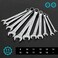 DURATECH Combination Wrench Set Metric 11Piece 8 10 11 12 13 14 15 16 17 18 19mm 12Point CRV Steel Organized in Wrench Holder