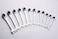 FLZOSPER 18mm Metric Fix Tubing WrenchFixed Head Tubing Ratchet Open End Wrench Ratcheting Fix Combination Wrench Spanner