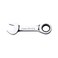 FLZOSPER 18mm Metric Stubby Box End Head Geared Wrench 72Tooth Ratcheting Combination Wrench Spanner