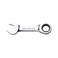 FLZOSPER 9mm Metric Stubby Box End Head Geared Wrench 72Tooth Ratcheting Combination Wrench Spanner