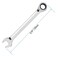 FOCMKEAS 1 Inch Ratcheting Combination Wrench SAE 72 Teeth 12 Point Ratchet Box Ended and Open End Spanner Tools for Tight Space HeatTreated CRV