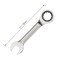FOCMKEAS 1116 Inch Antislip Stubby Ratcheting Combination Wrench SAE 72 Teeth 12 Point Ratchet Box Ended and Open End Spanner Tools for Tight Space HeatTreated CRV