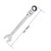 FOCMKEAS 1116 Inch Inch FlexHead Ratcheting Combination Wrench SAE 72 Teeth 12 Point Ratchet Box Ended and Open End Spanner Tools Flexible Head Gear Wrench HeatTreated CRV