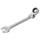FOCMKEAS 11mm FlexHead Ratcheting Combination Wrench Metric 72 Teeth 12 Point Ratchet Box Ended and Open End Spanner Tools Flexible Head Gear Wrench HeatTreated CRV