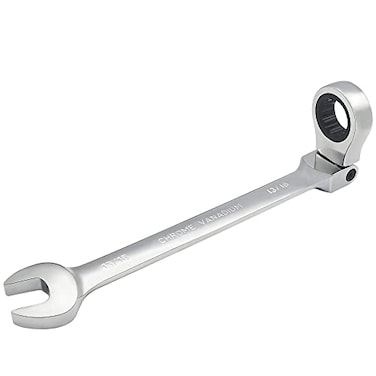 FOCMKEAS 1316 Inch FlexHead Ratcheting Combination Wrench SAE 72 Teeth 12 Point Ratchet Box Ended and Open End Spanner Tools Flexible Head Gear Wrench HeatTreated CRV