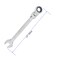 FOCMKEAS 14 Inch FlexHead Ratcheting Combination Wrench SAE 72 Teeth 12 Point Ratchet Box Ended and Open End Spanner Tools Flexible Head Gear Wrench HeatTreated CRV