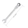 FOCMKEAS 1516 Inch FlexHead Ratcheting Combination Wrench SAE 72 Teeth 12 Point Ratchet Box Ended and Open End Spanner Tools Flexible Head Gear Wrench HeatTreated CRV