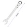 FOCMKEAS 20mm FlexHead Ratcheting Combination Wrench Metric 72 Teeth 12 Point Ratchet Box Ended and Open End Spanner Tools Flexible Head Gear Wrench HeatTreated CRV