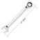 FOCMKEAS 38 Inch Ratcheting Combination Wrench SAE 72 Teeth 12 Point Ratchet Box Ended and Open End Spanner Tools for Tight Space HeatTreated CRV