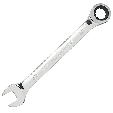 FOCMKEAS 38 Inch Ratcheting Combination Wrench SAE 72 Teeth 12 Point Ratchet Box Ended and Open End Spanner Tools for Tight Space HeatTreated CRV
