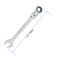 FOCMKEAS 58 Inch FlexHead Ratcheting Combination Wrench SAE 72 Teeth 12 Point Ratchet Box Ended and Open End Spanner Tools Flexible Head Gear Wrench HeatTreated CRV