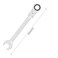 FOCMKEAS 7mm FlexHead Ratcheting Combination Wrench Metric 72 Teeth 12 Point Ratchet Box Ended and Open End Spanner Tools Flexible Head Gear Wrench HeatTreated CRV