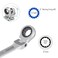 FOCMKEAS 7mm FlexHead Ratcheting Combination Wrench Metric 72 Teeth 12 Point Ratchet Box Ended and Open End Spanner Tools Flexible Head Gear Wrench HeatTreated CRV