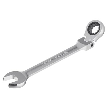 FOCMKEAS 7mm FlexHead Ratcheting Combination Wrench Metric 72 Teeth 12 Point Ratchet Box Ended and Open End Spanner Tools Flexible Head Gear Wrench HeatTreated CRV