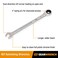 GEARWRENCH 17mm 4 Degree Swing Arch 12 Point Ratcheting Combination Wrench 86917