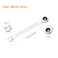 HARFINGTON 2pcs Ratcheting Wrench 6mm Metric 12PT CrV Polished Chromed Ratcheting Double End Combination Wrench with 72 Tooth and 5 Movement Industrial Grade Gear Spanner Tool for Repair
