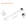 HARFINGTON 2pcs Ratcheting Wrench 6mm Metric 12PT CrV Polished Chromed Ratcheting Double End Combination Wrench with 72 Tooth and 5 Movement Industrial Grade Gear Spanner Tool for Repair