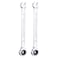 HARFINGTON 2pcs Ratcheting Wrench 6mm Metric 12PT CrV Polished Chromed Ratcheting Double End Combination Wrench with 72 Tooth and 5 Movement Industrial Grade Gear Spanner Tool for Repair