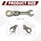 HARFINGTON Flex Head Ratchet Wrench Spanner 12 SAE Ratcheting Combination Wrench 72Teeth Chrome Vanadium Steel Ratchet Gear Spanners with 12 Point Box End for Auto Repairs Home Projects