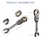 HARFINGTON Flex Head Stubby Ratcheting Combination Wrench 8mm Metric 72Teeth CRV Steel Nickel Plated FlexHead Ratchet Wrench for Fasteners Nut Bolt