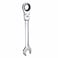 HARFINGTON FlexHead Ratcheting Wrench 30mm 180 Rotating Head Metric Ratchet Combination Wrenches 72Teeth Chrome Vanadium Steel Open End Ratchet for Fasteners Nut Bolt