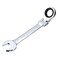 HARFINGTON FlexHead Ratcheting Wrench 30mm 180 Rotating Head Metric Ratchet Combination Wrenches 72Teeth Chrome Vanadium Steel Open End Ratchet for Fasteners Nut Bolt