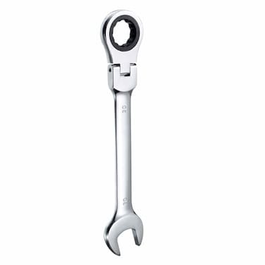 HARFINGTON FlexHead Ratcheting Wrench 30mm 180 Rotating Head Metric Ratchet Combination Wrenches 72Teeth Chrome Vanadium Steel Open End Ratchet for Fasteners Nut Bolt