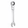 HARFINGTON FlexHead Ratcheting Wrench 30mm 180 Rotating Head Metric Ratchet Combination Wrenches 72Teeth Chrome Vanadium Steel Open End Ratchet for Fasteners Nut Bolt