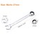 HARFINGTON Ratcheting Wrench 27mm Metric 12PT CrV Polished Chromed Ratcheting Double End Combination Wrench with 72 Tooth and 5 Movement Industrial Grade Gear Spanner Tool for Repair