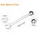 HARFINGTON Ratcheting Wrench 27mm Metric 12PT CrV Polished Chromed Ratcheting Double End Combination Wrench with 72 Tooth and 5 Movement Industrial Grade Gear Spanner Tool for Repair