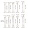 HARFINGTON Thin Combination Wrench Set 44555567891011mm Offset 6Point Ended Box and 15Angled Open End Mini Combination Wrench 30Cr13 Metric Spanner with for Auto Repairs