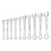 HARFINGTON Thin Combination Wrench Set 44555567891011mm Offset 6Point Ended Box and 15Angled Open End Mini Combination Wrench 30Cr13 Metric Spanner with for Auto Repairs