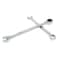 HARSKIYER 10 mm Ratcheting Wrench Set 2 Pieces Metric Ratcheting Combination Wrench with 12 Point Design 72 Tooth Ratchet Spanner with Chrome Plating