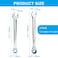 HARSKIYER 10 mm Ratcheting Wrench Set 2 Pieces Metric Ratcheting Combination Wrench with 12 Point Design 72 Tooth Ratchet Spanner with Chrome Plating