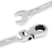 HARSKIYER 13mm Flex Head Ratchet Wrench 12 Point Chrome Vanadium Steel Combination Spanner with 72 Tooth Ratcheting Gear Metric Industrial Grade Tool for Automotive and Mechanical Maintenance