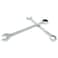 HARSKIYER 18 mm Ratcheting Wrench Set 2 Pieces Metric Ratcheting Combination Wrench with 12 Point Design 72 Tooth Ratchet Spanner with Chrome Plating