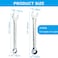 HARSKIYER 18 mm Ratcheting Wrench Set 2 Pieces Metric Ratcheting Combination Wrench with 12 Point Design 72 Tooth Ratchet Spanner with Chrome Plating