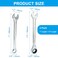 HARSKIYER 916 Inch Ratcheting Wrench Set 2 Pieces SAE Ratcheting Combination Wrench with 12 Point Design 72 Tooth Ratchet Spanner with Chrome Plating