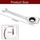 Jiozermi 21mm Ratcheting Combination Wrench 72 Teeth Metric Ratcheting Wrench SAE 12 Point Ratchet Box Ended Spanner Tools