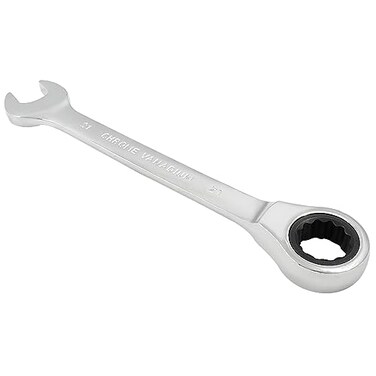 Jiozermi 21mm Ratcheting Combination Wrench 72 Teeth Metric Ratcheting Wrench SAE 12 Point Ratchet Box Ended Spanner Tools