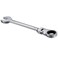 KATUR 24mm Ratcheting Wrench Set Flexible Pivoting Head Ratchet Combination Spanner Wrench Chrome Vanadium Steel Metric Tool 24mm