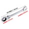 KATUR 24mm Ratcheting Wrench Set Flexible Pivoting Head Ratchet Combination Spanner Wrench Chrome Vanadium Steel Metric Tool 24mm